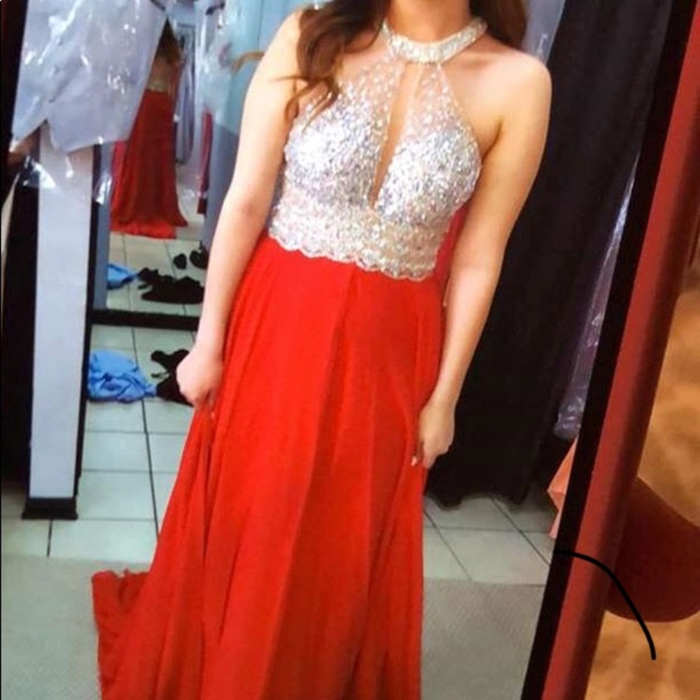 SHERRI HILL RED DRESS